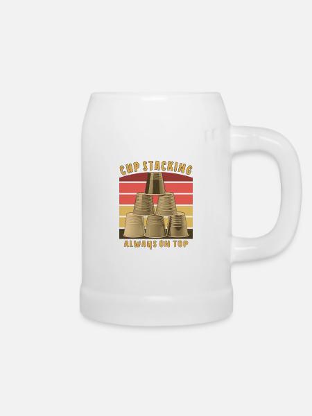 CUP STACKING ALWAYS ON TOP - Bierkrug - Weiß