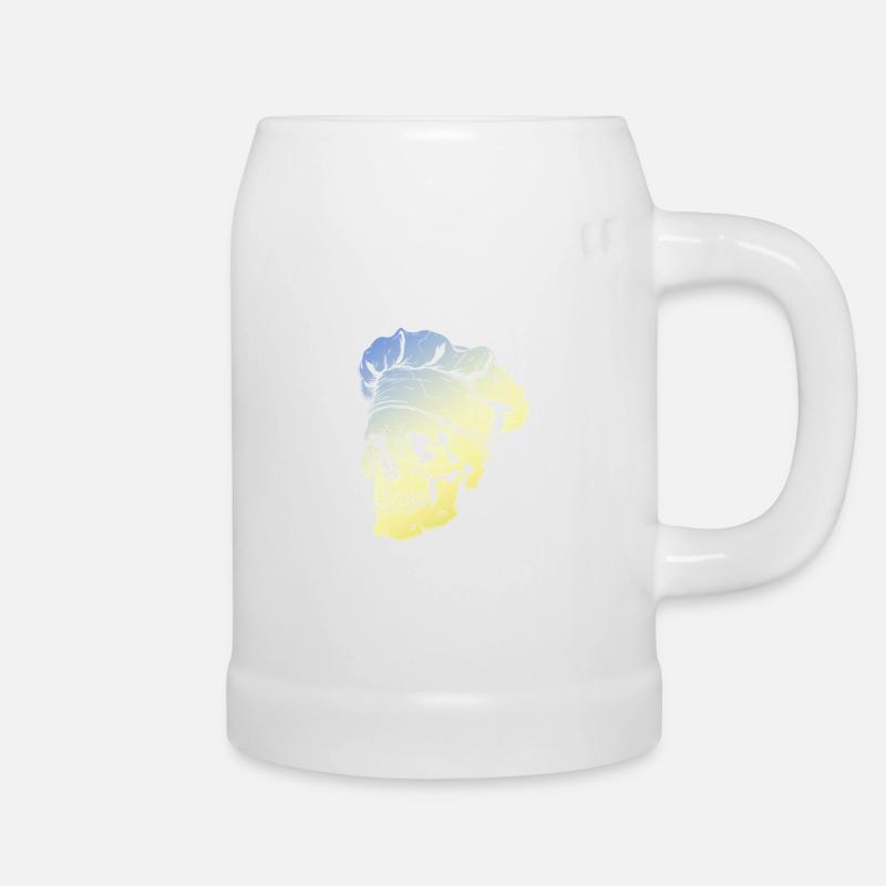 Teschio dello chef - Boccale per birra - bianco
