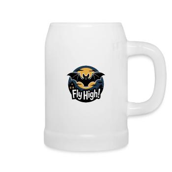 BATS FLY HIGH - Beer Mug - white - Right