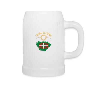 Total Solar Eclipse Bilbao 2026 - Beer Mug - white - Right