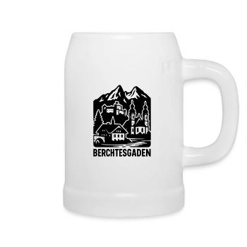 Berchtesgaden Silhouette Landmark - Beer Mug - white - Right
