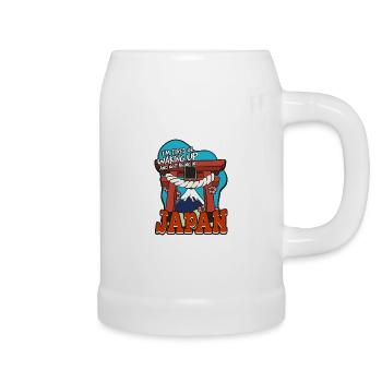 I'm Tired of Waking Up and Not Being in Japan - Beer Mug - white - Right