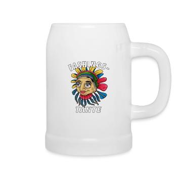 FASCHINGS TANTE - Bierkrug - Weiß - Rechts