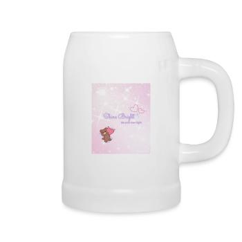Shine Bright – Be Your Own Light - Beer Mug - white - Right