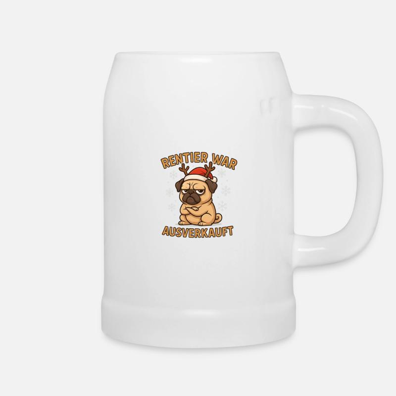 Reindeer was sold out - Beer Mug - white