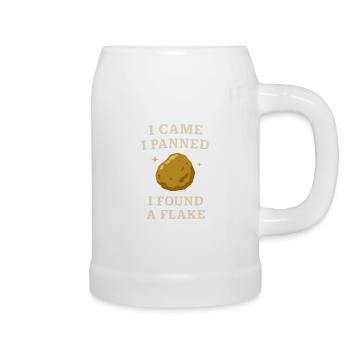 Goldwaschen Hobby Geschenk Creek Pan - Bierkrug - Weiß - Rechts