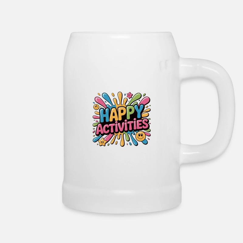 Activités joyeuses Explosion d’éclaboussures - Chope en céramique - blanc
