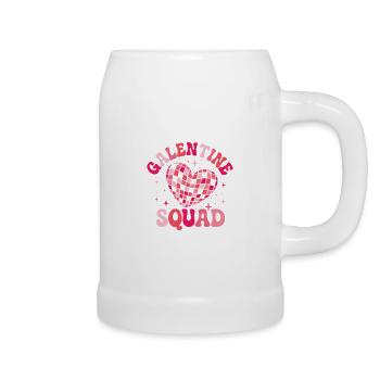 Galentine’s Day Squad February 13 Matching Gals  - Beer Mug - white - Right