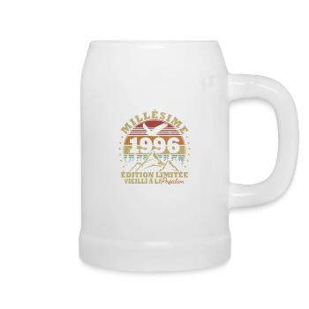 Millésime 1996 Vintage Anniversaire Rétro Cadeau - Chope en céramique - blanc - Droite