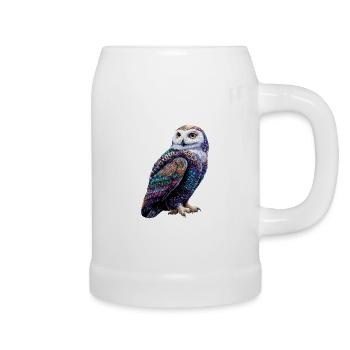 Snowy Owl White Owl Owl Owl Owl Snow Owl - Beer Mug - white - Right