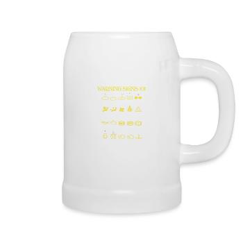 Car Warning Signs - Beer Mug - white - Right