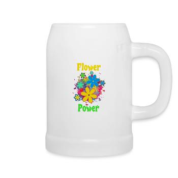 Le pouvoir des fleurs - Chope en céramique - blanc - Droite