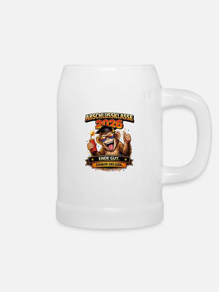 Abschlussklasse 2026 Affee | Schulabgänger - Bierkrug - Weiß