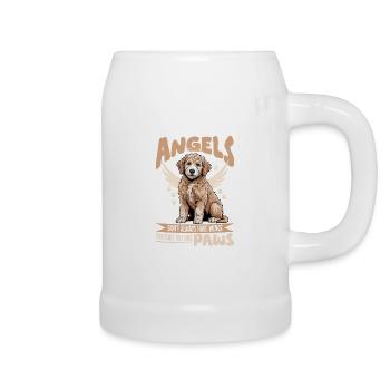 Goldendoodle Dog Breed - Beer Mug - white - Right