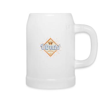 Utrecht aux Pays-Bas Ville rétro Hollande souvenir - Chope en céramique - blanc - Droite