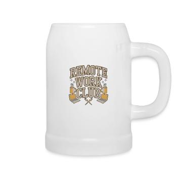 Remote Work Club Web Developer Remote Developer - Beer Mug - white - Right