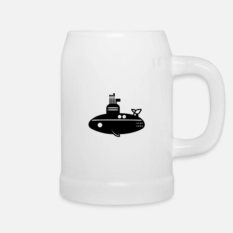 bateau Sous-marin - Chope en céramique - blanc