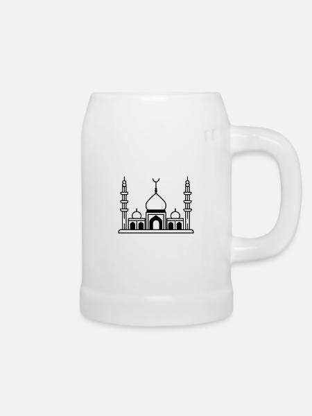 Moschee - Bierkrug - Weiß