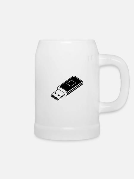 USB-Stick - Bierkrug - Weiß