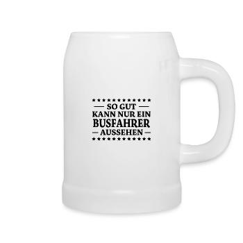 Busfahrer Spruch Beruf Lustiges Busfahrer Geschenk - Bierkrug - Weiß - Rechts