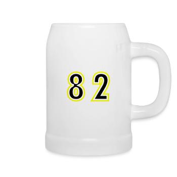 82 Number College - Beer Mug - white - Right