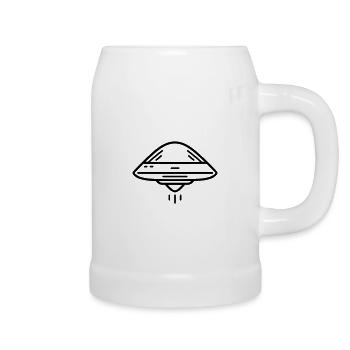 flying saucer - Beer Mug - white - Right