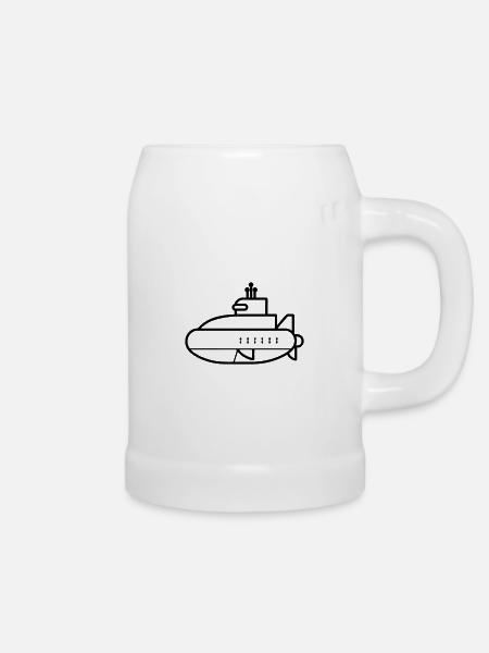 U-Boot-Boot - Bierkrug - Weiß