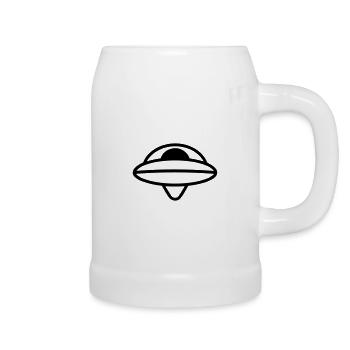 flying saucer - Beer Mug - white - Right