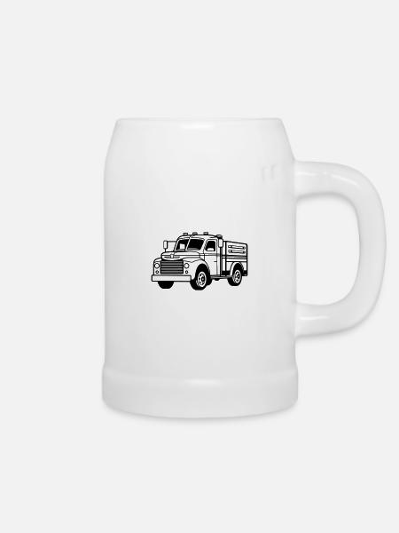 Lkw - Bierkrug - Weiß