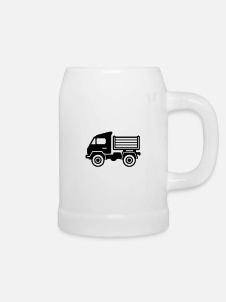 Lkw - Bierkrug - Weiß