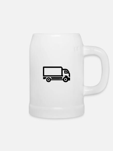 Lkw - Bierkrug - Weiß