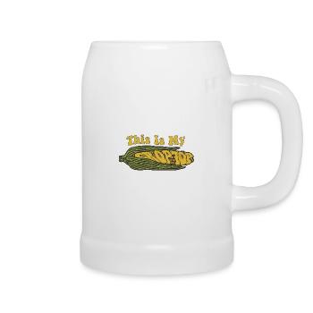 Citations agricoles drôles C’est mon agriculteur Crop Top - Chope en céramique - blanc - Droite