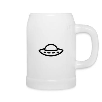 flying saucer - Beer Mug - white - Right