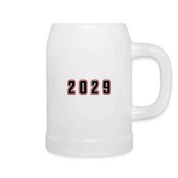 2029 year number - Beer Mug - white - Right