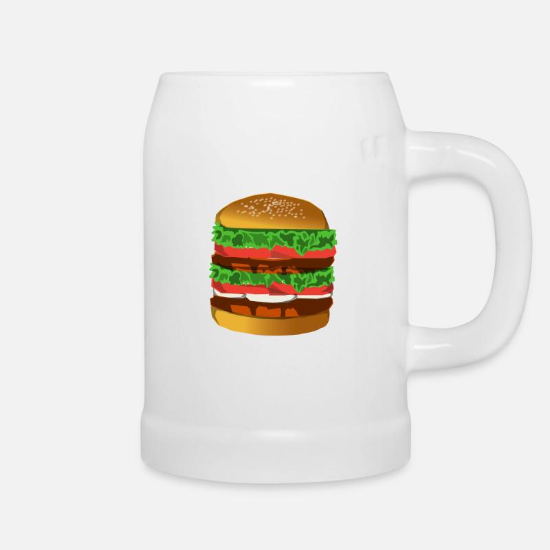 Hamburger - Bierkrug - Weiß