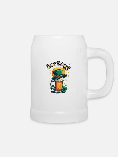 Saint Patrick`s Day Beer - Bierkrug - Weiß