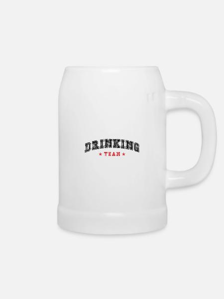 Drinking Team - Bierkrug - Weiß