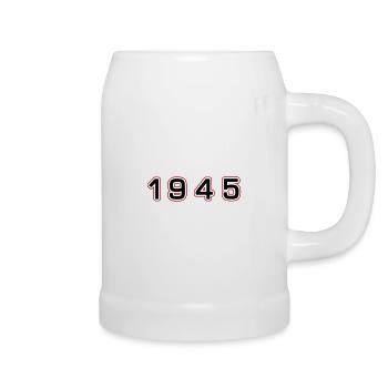 Numéro de l’année 1945 - Chope en céramique - blanc - Droite