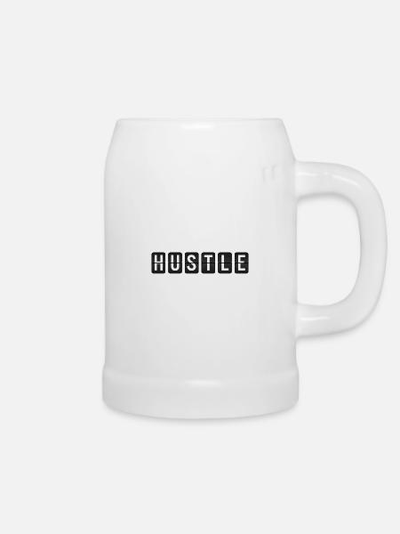 Hustle - Bierkrug - Weiß
