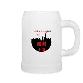 Danke Schanghai 谢谢上海 - Bierkrug - Weiß - Rechts