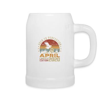 Incomparable since April 2020 Anniversary Gift - Beer Mug - white - Right