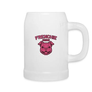 Frenchie Mom - Beer Mug - white - Right