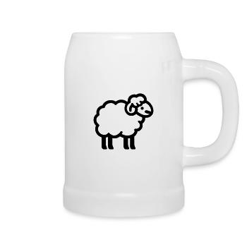 sheep - Beer Mug - white - Right