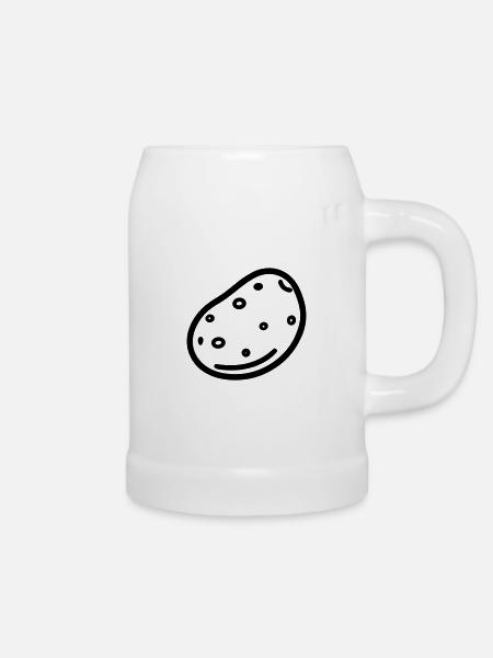 Kartoffel - Bierkrug - Weiß