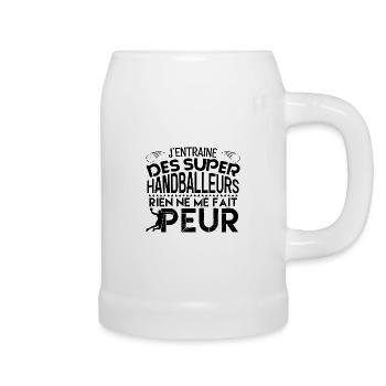 Handball coach Cadeau coach Handball fan handball - Chope en céramique - blanc - Droite