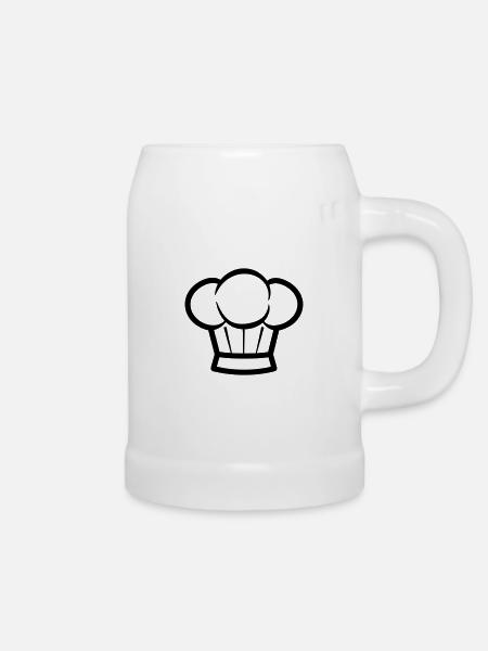 Küchenchef - Bierkrug - Weiß