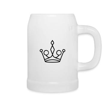 Diadem - Bierkrug - Weiß - Rechts