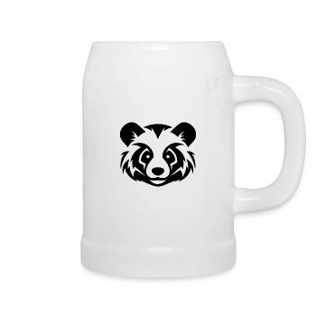Kleiner Panda - Bierkrug - Weiß - Rechts