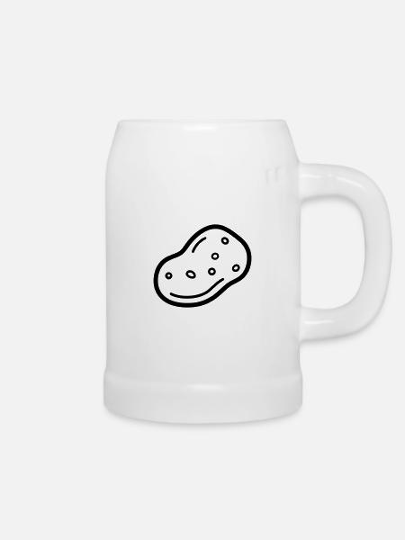 Kartoffel - Bierkrug - Weiß