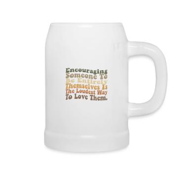 Inspirational Life Wisdom for Growth Mindset & - Bierkrug - Weiß - Rechts